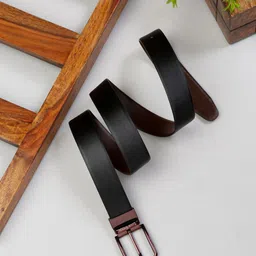 LOUIS STITCH Men Reversible Leather Belt-image-26