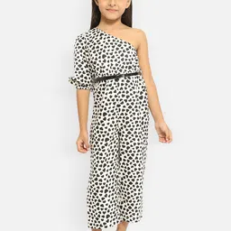 Nauti Nati Girls Black & White Printed Basic Jumpsuit-picture-35