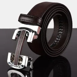 BuckleUp Men Brown PU Belt-image-36