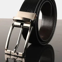 BuckleUp Men Leather Textured Belt-image-55