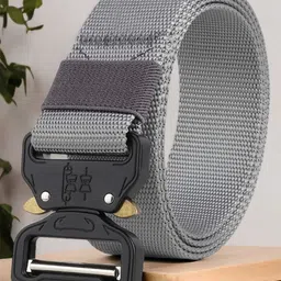 Mast & Harbour Men Grey Textured Belt-picture-27
