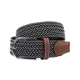 The Tie Hub Men Black Textured Belt-image-16