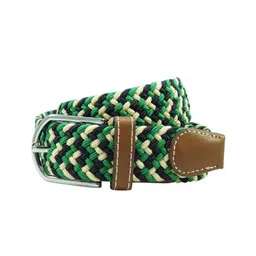 The Tie Hub Men Green Textured Belt-image-21