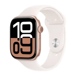 Apple Watch Series 10 GPS+Cellular with Sport Band - M/L (46mm Retina LTPO3 OLED Display, Rose Gold Aluminium Case)-image-90