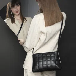 Vero Moda Structured Sling Bag With Quilted image 1