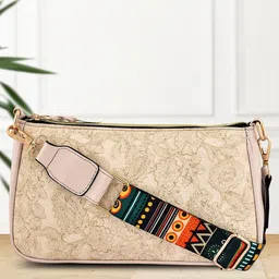 Lychee bags Floral Self Design Structured Sling Bag-18
