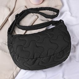 Accessorize London Large Quilted Sling Bag-image-81