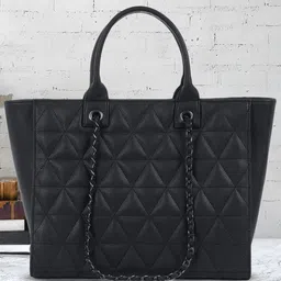 MINI WESST Textured Structured Tote Bag image 1
