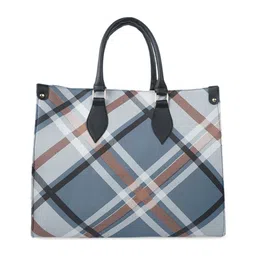 FARGO Checked Structured Tote Bag image 1