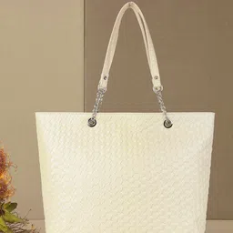 OsaiZ Textured Structured Oversized Shoulder Bag-51