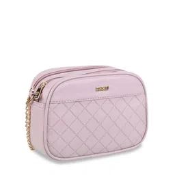 Mochi Textured Structured Sling Bag with Quilted image 3