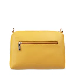 Metro Yellow Structured Sling Bag image 4