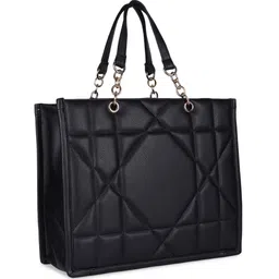 MINI WESST Textured Structured Handheld Bag With Quilted Up To 16 Inch image 4