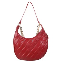 Metro Textured Half Moon Handheld Bag With Pouch image 3