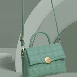 Exotic Textured Structured Handheld Bag With Quilted image 5