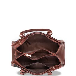ZOUK Geometric Printed Structured Jute Handheld Bag image 3