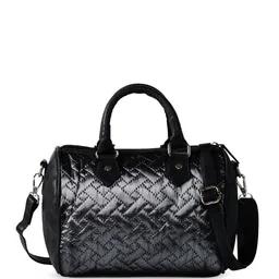 Mona B Textured Structured Handheld Bag with Quilted image 5