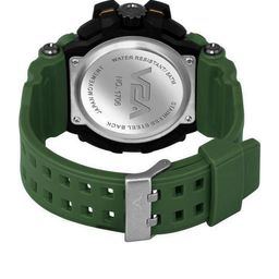 V2A Men Black Dial & Green Straps Analogue and Digital Multi Function Watch V2A-1520-Green image 3