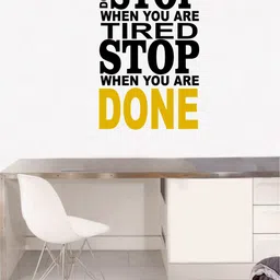 rawpockets Multicoloured Motivational Quotes Printed Waterproof PVC Vinyl Wall Sticker-41