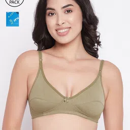 Clovia Pack of 2 Cotton Non-Padded Non-Wired Bra-image-89