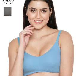 Susie Women Blue & Olive Pack Of 2 Green Bra-image-15