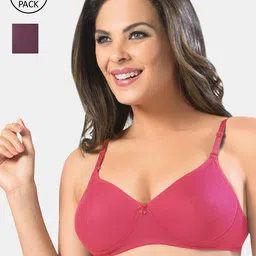 Sonari Magenta & Violet  double layered women's  Bra-13