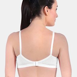 Sonari White Set Of 2 Floral Non-Padded Fancy Net Bra image 3