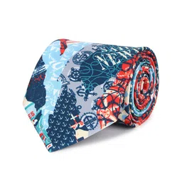 Tossido Men Blue & Red Printed Broad Tie-picture-9