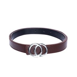 thickskin Girls Brown Textured PU Belt-image-36