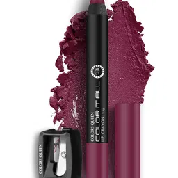 Colors Queen Color It All Non Transfer Lip Crayon With Sharpener 4 g - Plum House 02 image 1