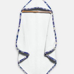 THE BABY ATELIER Kids White Organic Cotton Hooded Towel & Washcloth-image-72