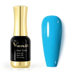 VENALISA Coat Color UV & LED Soak Off Gel Nail Polish 12ml - Deep Blue 1063-image-1