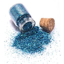 KINGDOM OF LASHES Vegan Glitter Eyeshadow - Mermaid Blue-44
