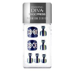 Dashing Diva MAGICPRESS Navy Blue Fiesta Nails-10