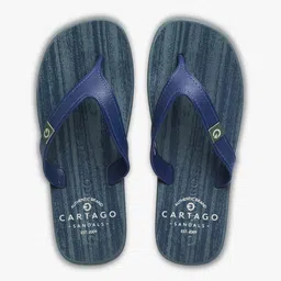 CARTAGO Men Blue Printed Thong Flip-Flops-picture-37