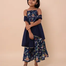 Sangria Girls Printed Pure-Cotton Lehenga Choli & Dupatta-picture-21