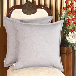 Home Blue 2 Pieces Cotton Square Cushion Covers-image-93