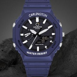 CARLINGTON Unisex Straps Analogue and Digital Watch CT 3322 Blue-31