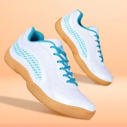 NIVIA Men White FLASH 2.0 -2024 Regular Badminton Marking Shoes-14