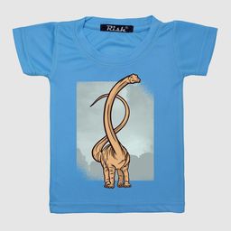 RISH Kids Blue Dinosaur Printed T-shirt-image-60