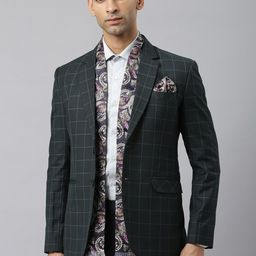 Tossido Men Blue & Green Printed Stole With Pocket Square-image-34