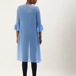 ROVING MODE Georgette Open Front Longline Shrug image 3