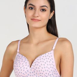 AROUSY Printed Lightly Padded Minimizer Bra-27
