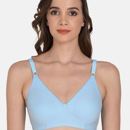 mod & shy Blue Solid Non-Wired T-Shirt Bra-17