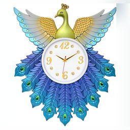 Attractionz Blue & White Contemporary Round Shaped Wall Clock-image-71