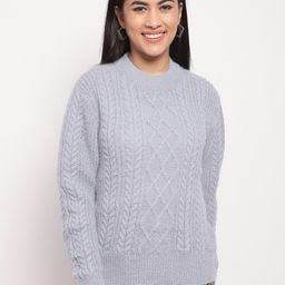 NoBarr Cable Knit Acrylic Pullover-image-10