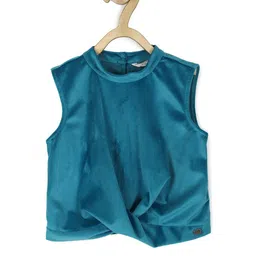 Peter England Girls High Neck Sleeveless Top-picture-28