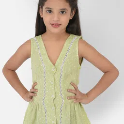 Crimsoune Club Olive Green Printed Peplum Top-image-17