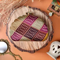 ARTKLIM Printed Half Moon Clutch-image-26