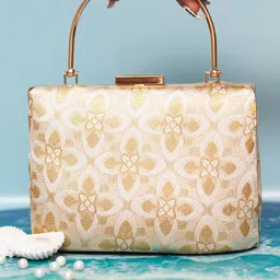 ARTKLIM Embroidered Box Clutch-20